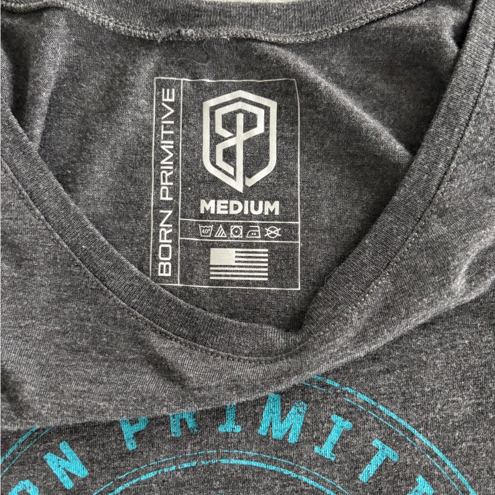 Born Primitive Charcoal Gray Crop Top - Picture 2 of 3